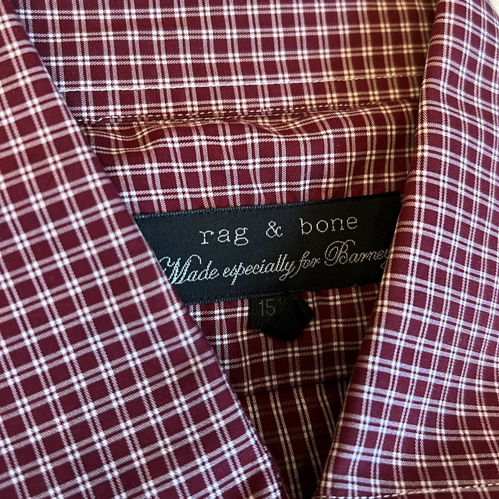 Rag & Bone Men’s Button Down (15 1/2, Medium) - image 2